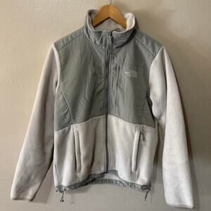 The North Face White Denali Fleece Lightweight Zip Up Jacket Size Women’s M